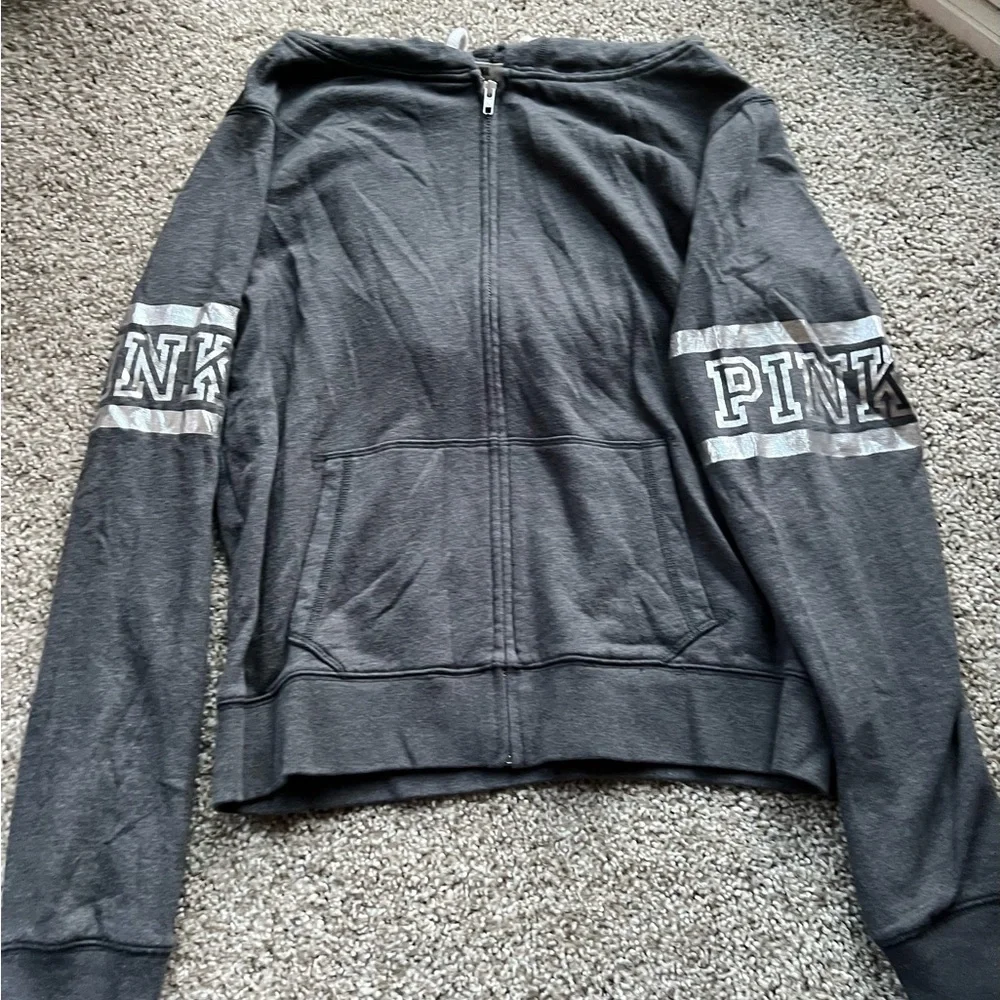 Victoria's Secret PINK Gray Hoodie - Picture 7 of 9